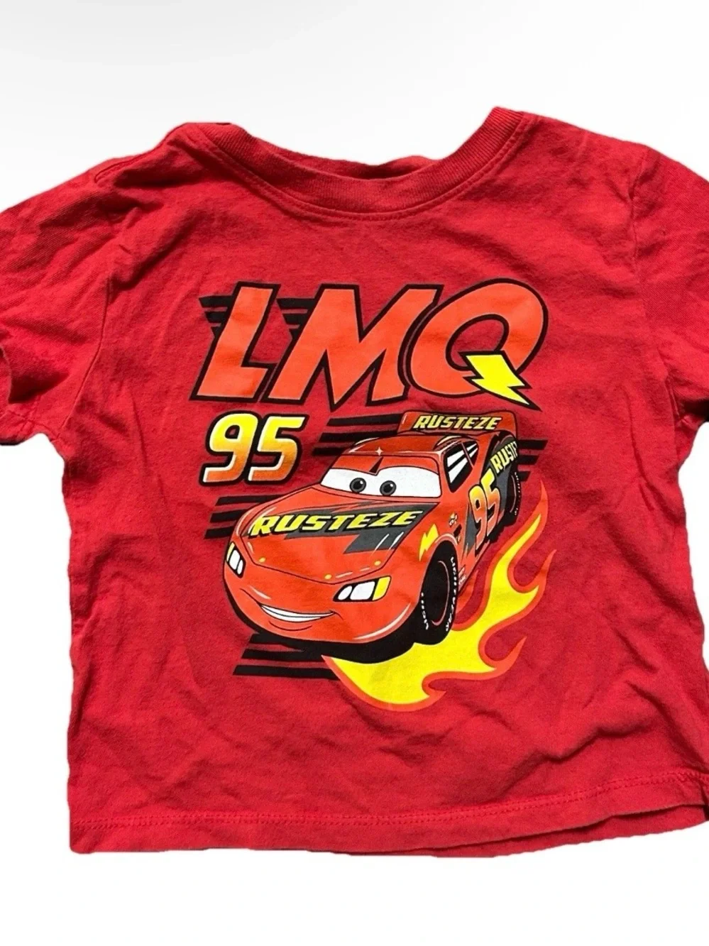 Toddler Disney Pixar Lightening McQueen Cars Tow Mater T Shirts Size 2T